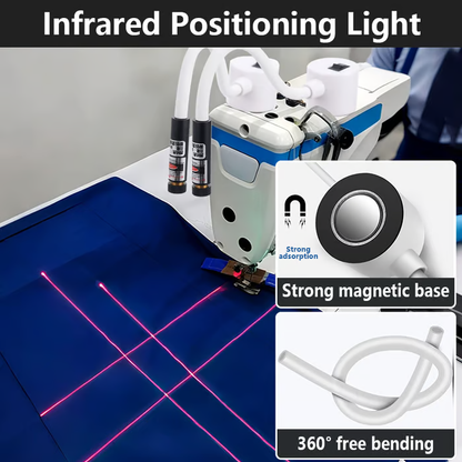 🎄 Christmas Deal – ALWAYS 50% OFF! 🧵 Magnetic Laser Positioning Light for Sewing Machine: Precise Stitching WITHOUT Markings – Flexible Laser for Quilt & Sewing Projects!