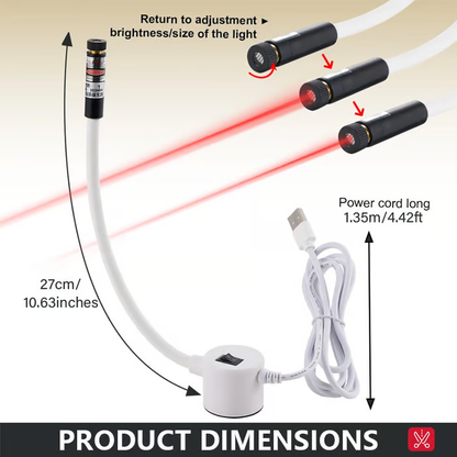 🎄 Christmas Deal – ALWAYS 50% OFF! 🧵 Magnetic Laser Positioning Light for Sewing Machine: Precise Stitching WITHOUT Markings – Flexible Laser for Quilt & Sewing Projects!