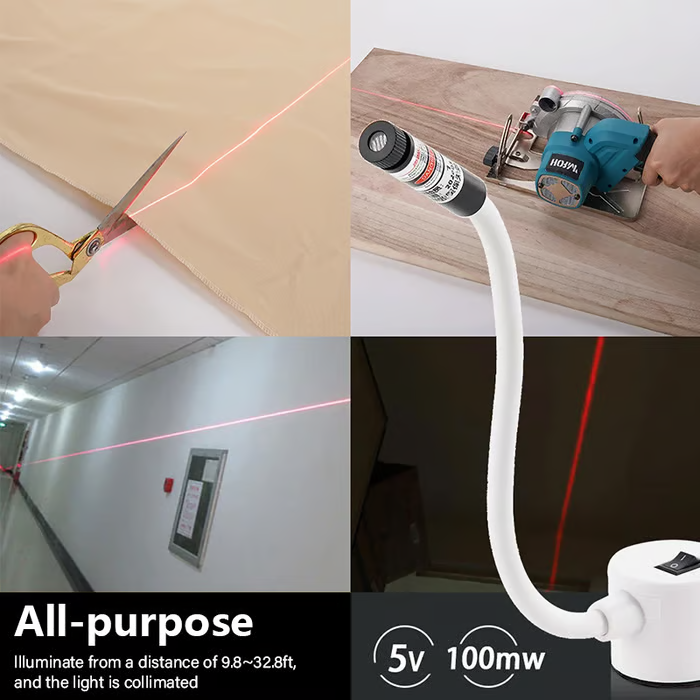 🎄 Christmas Deal – ALWAYS 50% OFF! 🧵 Magnetic Laser Positioning Light for Sewing Machine: Precise Stitching WITHOUT Markings – Flexible Laser for Quilt & Sewing Projects!