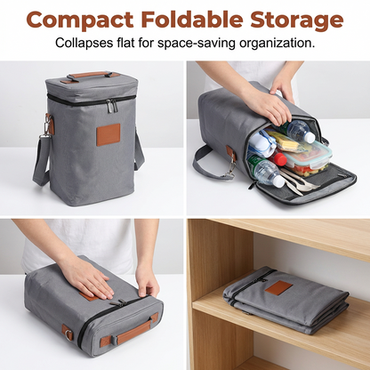 Insulated Wine Carrier Bag for Travel and Picnics
